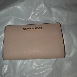 Michael Kors Jet Set Travel Slim Wallet Saffiano Lesther Blush